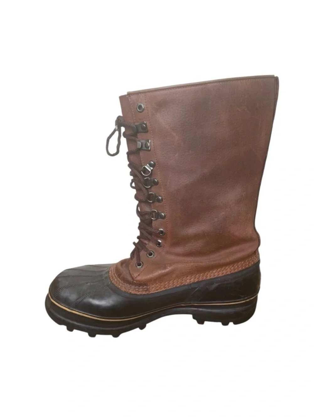 Sorel Men’s Vintage Maverick Leather and Rubber Winter Waterproof Snow Boots 11